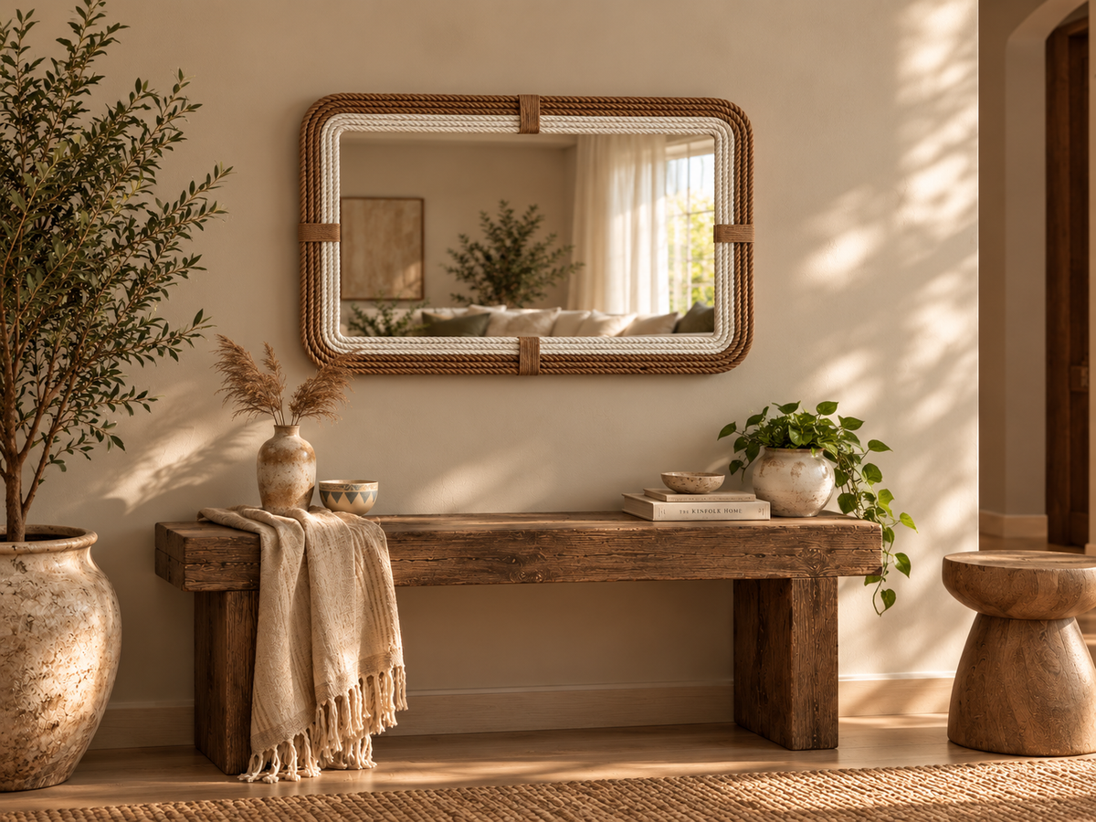 Luma handmade wall mirror by ELVA – view 2