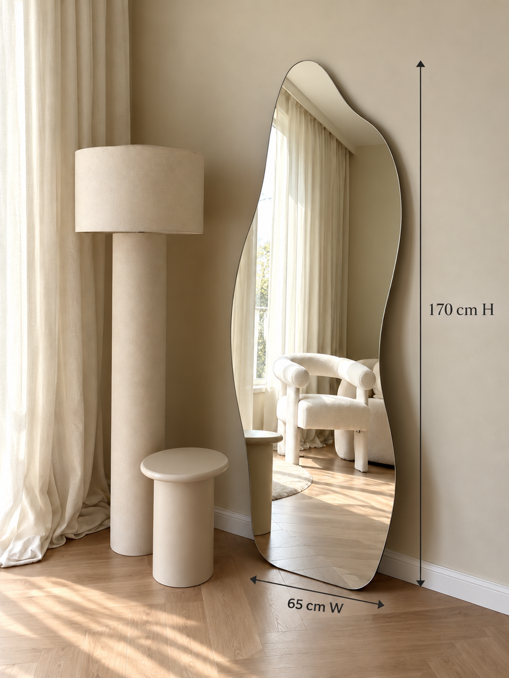 Leya — Frameless Full-Length Mirror