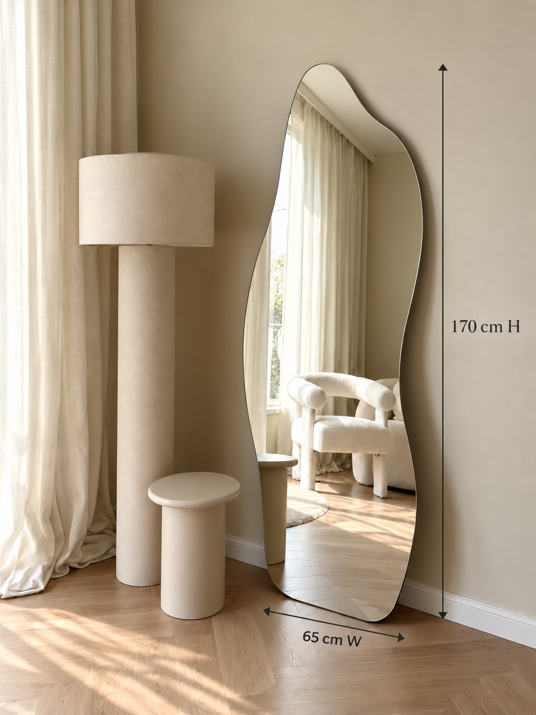 Leya — Frameless Full-Length Mirror
