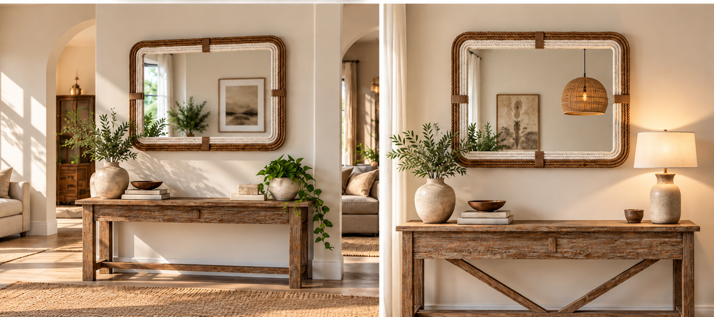 Luma handmade wall mirror by ELVA – view 3