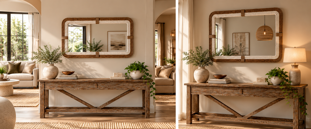 Luma handmade wall mirror by ELVA – view 4