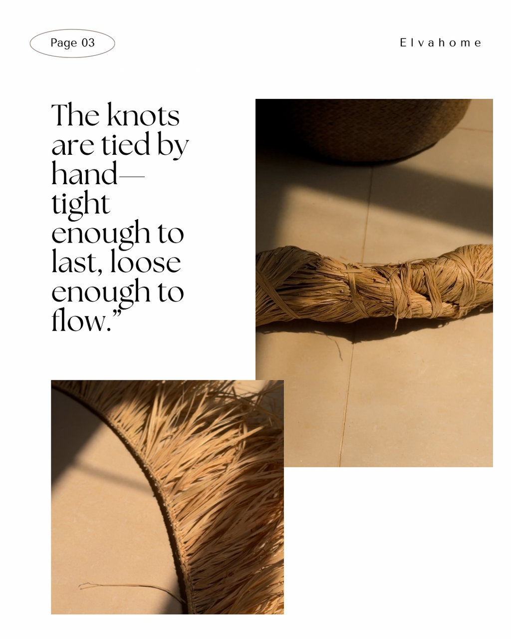 Raffia circle