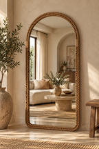 Haven Jute arch mirror by ELVA – view 4