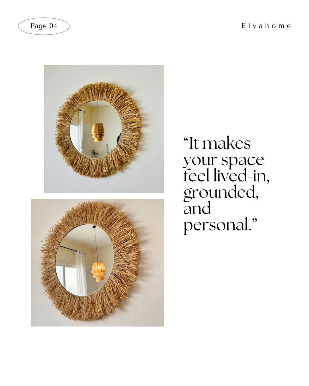 Raffia circle